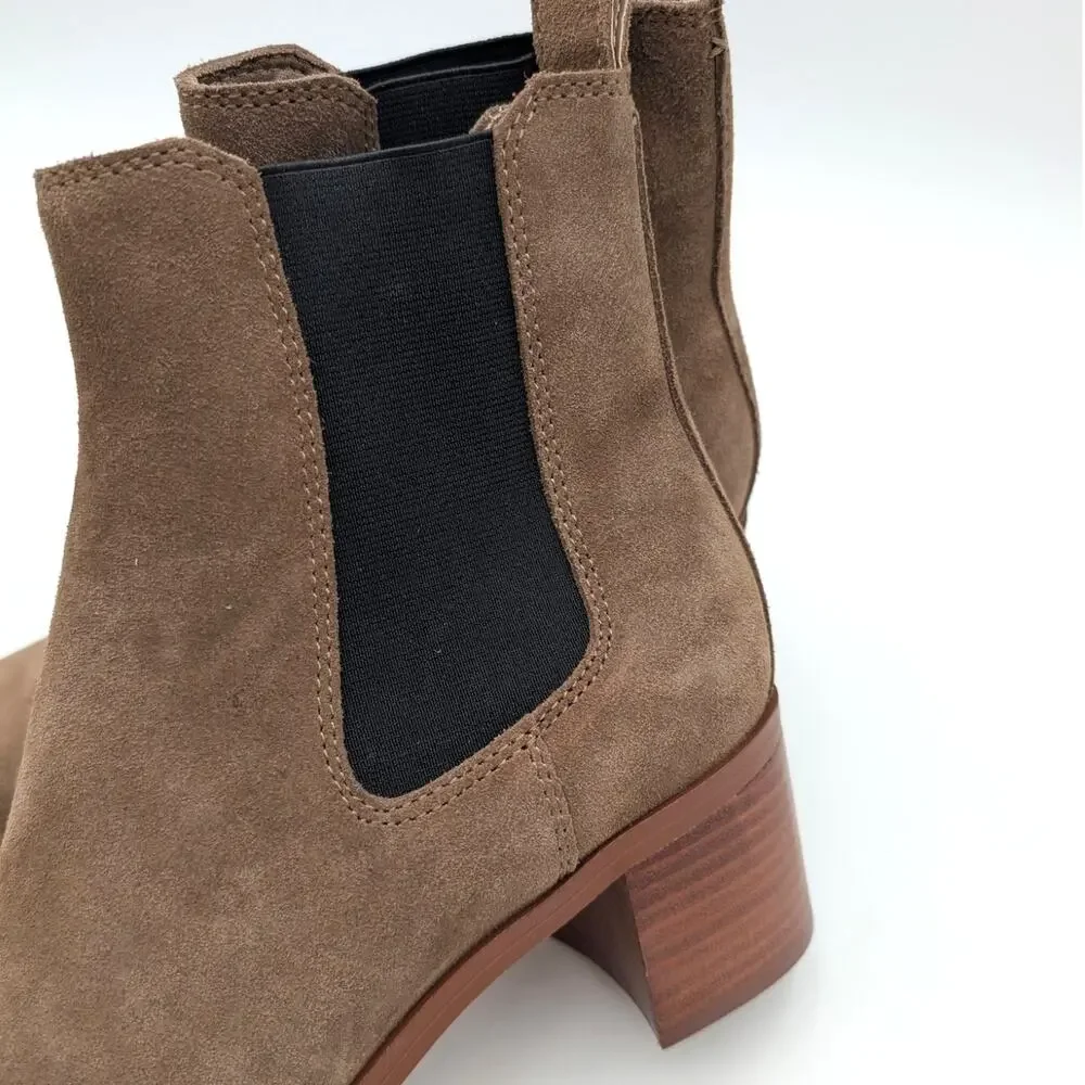 Steve Madden Rhiannon Chelsea Boots Women's Brown Suede Size US9.5M EU40